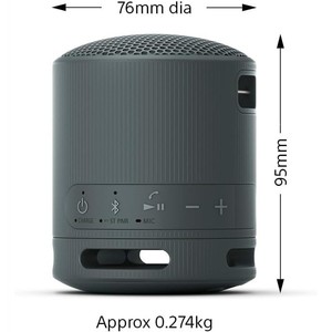 XB100 Altavoz Inalámbrico Portátil con Cordón para Colgar, para Exteriores, Camping, Emergencias, Bajos Potentes, Caja de Sonido Resistente de Plástico con Batería - Product Image 4