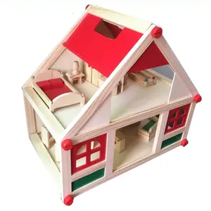 COMMIKI My Pretty Doll House Orignal Wood Wood Dolls Wood Dolls بيت الدمية OMG للفتيات