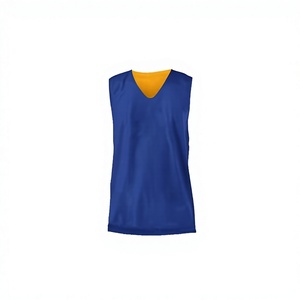 Factory Custom Breathable Summer Mesh Bib for Unisex Boys <b>Soccer</b> Training Vest with V-neck High Quality - Product Image 3