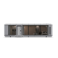 Nuevo Modular Tiny Container Pod Capsule Aluminio Space Home Prefab Mobile Integrated House Estructura de acero para hoteles
