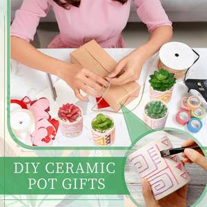 12 Macetas de Cerámica para Pintar, Macetas de Cerámica Listas para Pintar, Mini Macetas de Cerámica para Suculentas, Mini Macetas para Plantas - Product Image 5