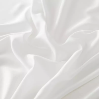 Tissu en bambou, fabrication sur mesure, vente en gros, certifié OEKO, ensemble de draps et de housse de couette en soie blanche 4 pièces pour hôtel