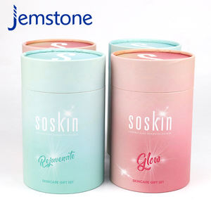 Boîte cylindrique en carton écologique pour cosmétiques, design personnalisé, tube en papier pour flacon d'huile - Product Image 1