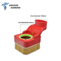 Dépoussiéreur de capot CNC, collecteur de couvercle de poussière à chute libre 70/75/80/85/90/100mm, brosse de nettoyage, dépoussiéreur de travail du bois pour la découpe CNC