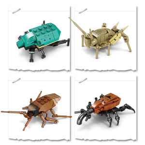KAZI 80041 série d'insectes en plastique blocs de construction ensembles enfants jouets éducatifs colorés nouvellement conçu bricolage animaux blocs jouet - Product Image 3
