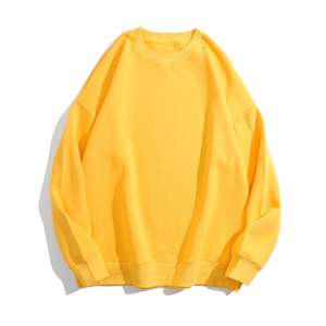 Custom logo Wholesale 100% Cotton Crewneck <strong>Jumper</strong> Men Printed Blank Brown 300gsm Fabric Drop Shoulder Loose Fit Sweatshirts - Product Image 5