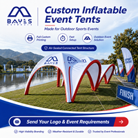 Tente gonflable imperméable personnalisée avec installation facile pour événements sportifs, marathons, festivals et compétitions en plein air