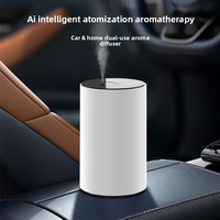 Diffuseur d'huiles essentielles pour voiture personnalisé transfrontalier, alimenté par USB/batterie, capacité 0,5L, parfum automatique