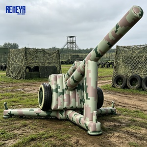 จำลองปืนใหญ่เป่าลม REMEYA ที่มีความสมจริงทางภาพ ความเสถียรของลม ความแม่นยำของโปรไฟล์ และความแข็งแรงของตะเข็บ สำหรับการฝึกภาคสนาม - Product Image 1