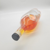 Bouteilles en verre cristal personnalisées pour la vente en gros de Brandy XO 750ml, Whisky, Rhum, Gin, Tequila, Vodka avec bouchon en liège sérigraphié
