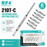 Soldador RF4 210T-C con núcleo calefactor y puntas reemplazables para reparación de teléfonos móviles, computadoras/laptops y otros dispositivos
