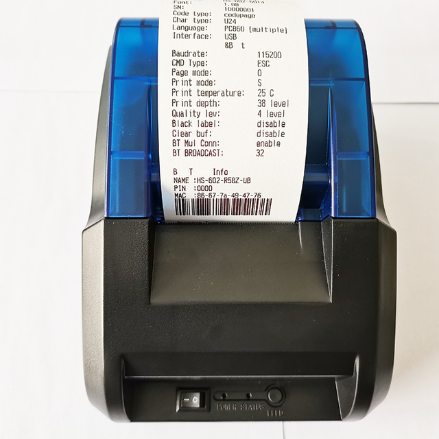 2 Inch USB+LAN Event Ticket Thermal Printer ZY808 80mm POS Machine Thermal Receipt Printer