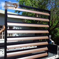 Pare-soleil à lame horizontale WPC, transformateur d'extérieur de construction, pour fenêtres