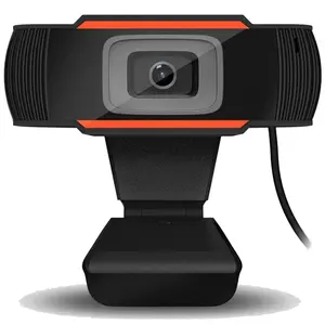 portátil webcam micrófono Suppliers-Cámara web portátil 720p 1080p, micrófono incorporado para Skype, ordenador de escritorio, USB, portátil, PC, Webcam de vídeo con luz, disponible