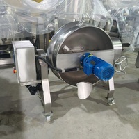 Machine de cuisson et de mélange pour sauces, confitures, marmelades, chocolat, caramel, garnitures et bouillies de suif de bœuf