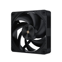 Coolleo N28-B15 12cm double couleur (noir et blanc) 4 broches PWM 2600 tr/min vitesse deux roulements à billes PC serveur ventilateur de refroidissement