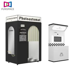 Funspace Coin Operated Mirror Photo Booth Machine Instant Print Photo Booth Vending Machine With Printer Kiosk