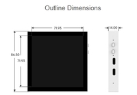 Papan Pengembangan ESP32-S3 Smart 86 Box, Mendukung Wi-Fi 2.4GHz dan BLE 5, Dilengkapi Layar Sentuh Pixel 4 Inci