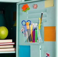 Porte-crayon pour cahier en acrylique transparent accessoires de bureau organisateur boîte de rangement en plastique