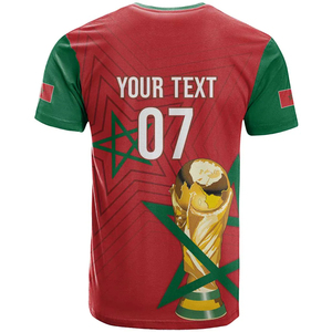 Camiseta <span class=keywords><strong>de</strong></span> la Selección Nacional <span class=keywords><strong>de</strong></span> Marruecos para Hombre - Estampado Completo con <span class=keywords><strong>el</strong></span> <span class=keywords><strong>Escudo</strong></span> Real y Diseño <span class=keywords><strong>de</strong></span> la Bandera - Product Image 4