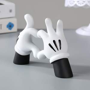 Ornamen Meja Bentuk Hati Tikus Lucu Kerajinan Resin Kreatif untuk Dekorasi Kamar Anak Ramah Lingkungan untuk Rumah - Product Image 2