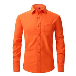 Design Custom T -Shirt Men 100 % Cotton High Quality Business Casual Long-Sleeved Shirt 0ccupational Formal Cotton - Product Image 5