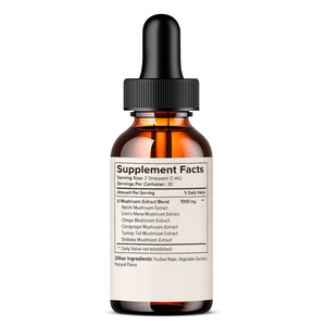 Venta Directa de Suplementos de Extracto de Hongo Multifuncional en Gotas Líquidas de 60 ml, Dosis de 2 ml, Calidad Certificada para Todas las Edades, Incluyendo Recién Nacidos - Product Image 6