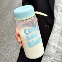 Nouvelle gourde minimaliste pour PC, bouteille d'eau d'extérieur de haute qualité, grande capacité, unisexe, avec marquages de mesure, impression personnalisée
