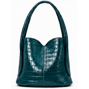 Bolso de Hombro de Lujo en Cuero Genuino Vintage con Bordado Abierto de Poliéster para Invierno/Primavera/Verano, Ideal para la Playa y Viajes, para Mujer, OEM - Product Image 1