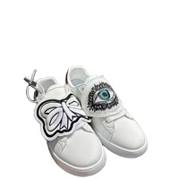 Chaussures décontractées en cuir blanc à lacets pour hommes, motif œil de démon, amorti Evergreen, pour usage quotidien en hiver – Collection 2026, Vente Flash