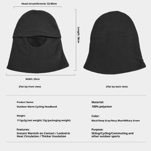 Masker nyaman tahan angin bersepeda luar ruangan syal hangat 3D uniseks musim dingin helm sepeda motor Ski dingin 100% poliester Gratis - Product Image 4