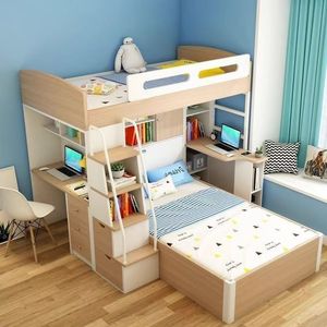 <span class=keywords><strong>Lit</strong></span> superposé en bois moderne et confortable <span class=keywords><strong>de</strong></span> haute qualité <span class=keywords><strong>avec</strong></span> armoire <span class=keywords><strong>de</strong></span> rangement pour enfants, durable pour la maison et l'hôtel - Product Image 4