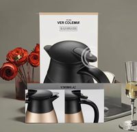 Kotak Hadiah Modern dari Baja Tahan Karat 304 Kapasitas Besar 2L Pot Kopi Selamat Datang Botol Air Panas Isolasi Vakum