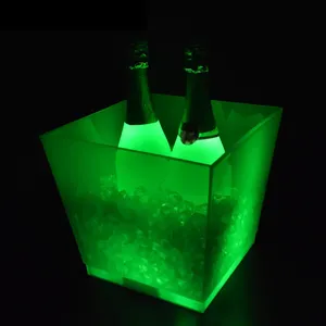 Tùy Chỉnh Hình Vuông Khác Nhau 5L 10L Nhựa PS PP Ánh Sáng LED Xô Đá Cho Off Màu Sản Xuất Bia Cũ Milwaukee Cũ Vienna - Product Image 6