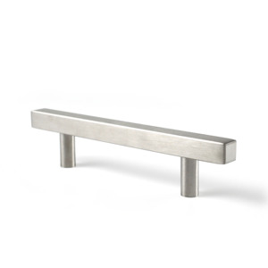 Custom Modern Silver Stainless Steel Square T-Bar Cabinet Handles for Kitchen &amp; Hotel Use Furniture Cabinet <strong>Door</strong> Drawer Handle - Product Image 1