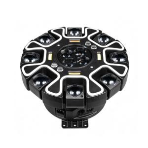 Faro mobile a LED da 260W con 16 bracci, luce wash RGBW 4in1 per palcoscenico, rotazione infinita a 360 gradi, luce professionale DMX512 per DJ - Product Image 5