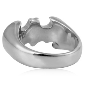 yunnique Bat Shape Stainless Steel <b>Ring</b> Men's Fashion Jewelry Geometric Design Gift Accessory - Product Image 4