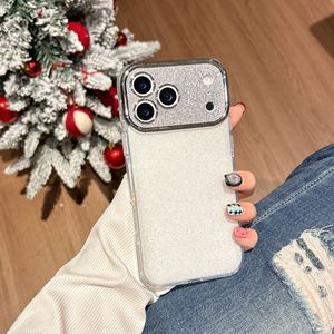 Coque pour iPhone 17 Pro Max, simple et haut de gamme, en gelée de couleur unie avec paillettes, protection intégrale, antichoc - Product Image 5