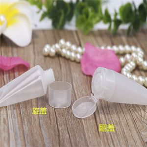 Tubos de Plástico Esmerilado para Limpiador Facial de 5, 10, 15, 20, 30, 40, 50, 80 y 100 ml con Tapas Abatibles y Tapones de Rosca, Envases Cosméticos - Product Image 3