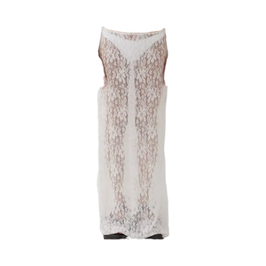 Women's Breathable Plain Dyed Lace Long <b>Skirt</b> <b>Elastic</b> Waist See Through Sexy Beach Bikini Cover-up 2025 Summer Fashion - Product Image 4