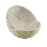 Panier de Fermentation pour Pain, Diverses Tailles, Rotin Indonésien Tressé, Plastique Écologique avec Housse en Tissu PROMO Marque Modèle CA032401