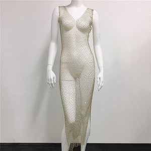 Femmes chaudes maille strass discothèque <span class=keywords><strong>fête</strong></span> Sexy fille <span class=keywords><strong>tenue</strong></span> - Product Image 5