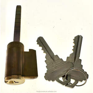 Cylindre de bouton en laiton avec finition US26D pour porte de sécurité - Product Image 1