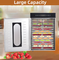 Horus 16-laags grote capaciteit elektrische voedseldroger 1500W 220V/110V compact ontwerp voor het drogen van fruit, groenten & vlees