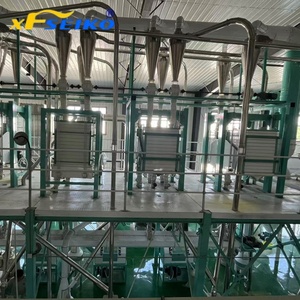 เครื่องบดแป้งข้าวโพด 50TD พร้อมเครื่องตรวจจับโลหะสำหรับตรวจสอบความปลอดภัยของผลิตภัณฑ์ขั้นสุดท้าย เครื่องบดข้าวโพดสำหรับอาหารสัตว์ปีก - Product Image 1