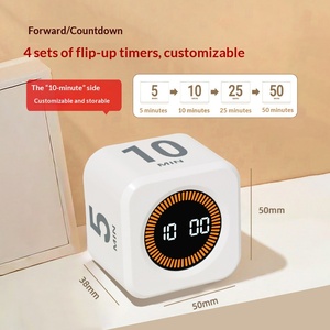 Temporizador de Cubo Giratorio Visual Premium, Diseño Magnético, Temporizador Digital Silencioso, Recordatorio para el Aula y el Hogar, Control de Tiempo - Product Image 1