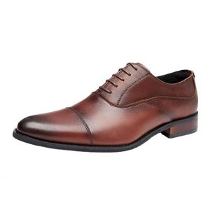 Men Versatile <b>Shoes</b> Leather Casual Formal Business Comfortable Breathable Lightweight Multi Occasion Daily Style - Product Image 2
