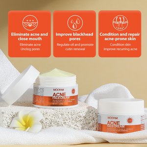Crème réparatrice pour l'acné à l'acide salicylique OEM ODM avec hydratant pour estomper les marques et éliminer les cicatrices de boutons fermés, crème pour le visage - Product Image 4
