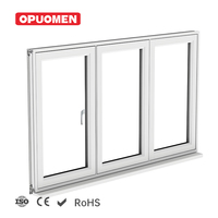 Ventana Abatible Moderna de PVC con Aislamiento Acústico y Doble Acristalamiento para Exteriores, Villas, Apartamentos y Residencias