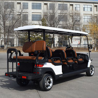 Voiturette de golf électrique tout-terrain 6+2 places à prix abordable, buggy chinois pour club de golf